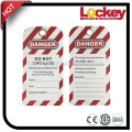 Safety Lockout Tag for Industrial Safety PVC Tag